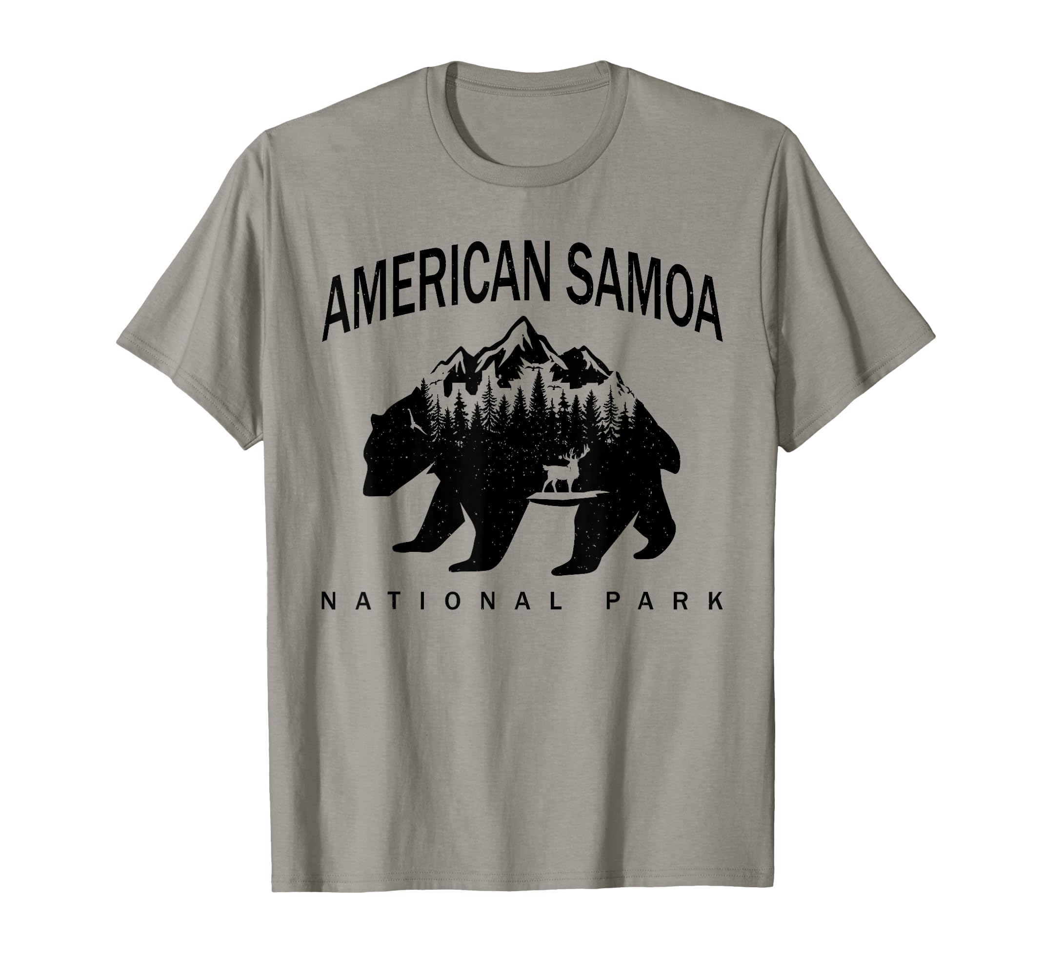 American Samoa National Park Bear T-Shirt - Graphic Print Men Women - T-Shirt, Sweatshirt, Hoodie