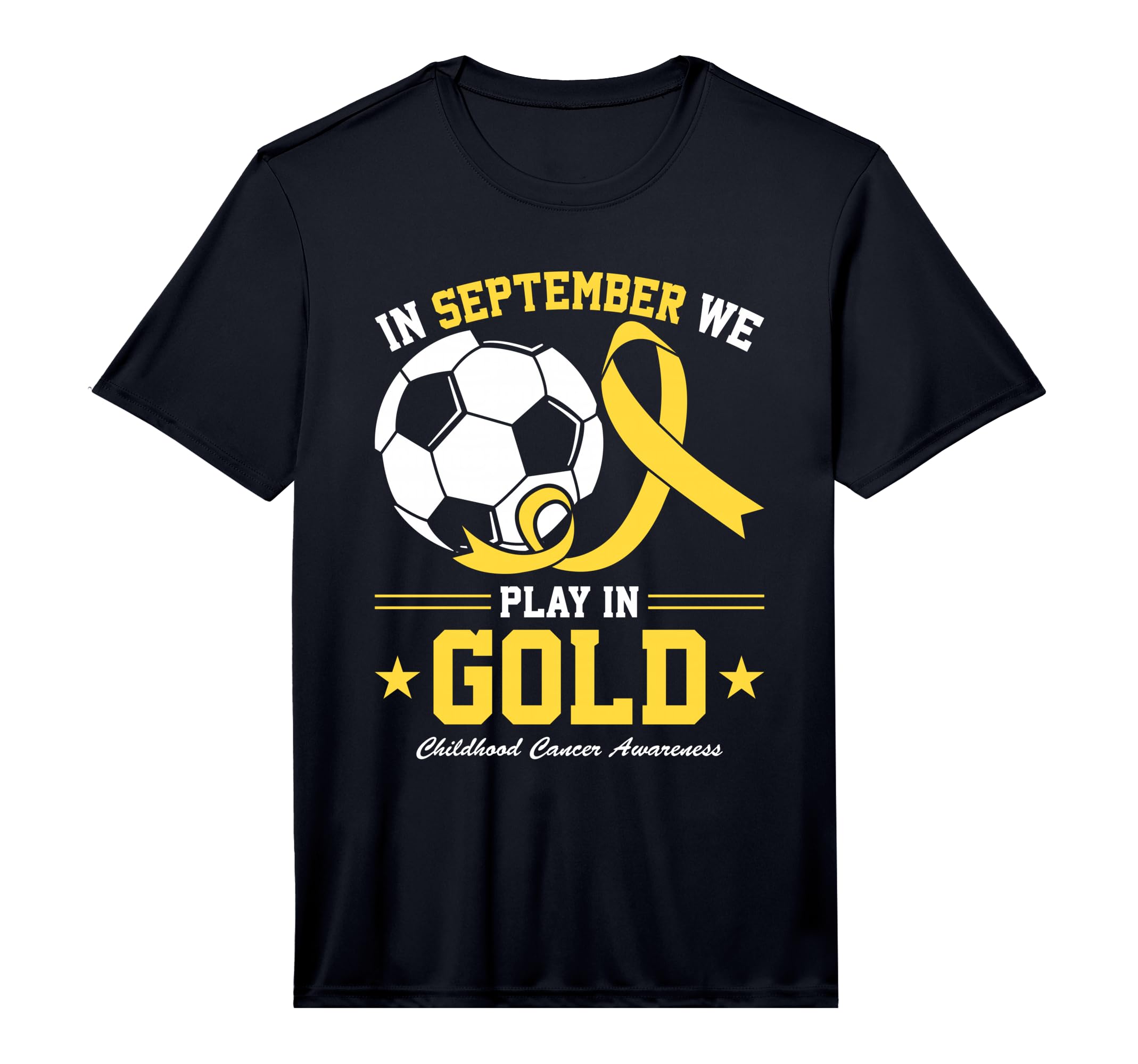 Mens Soccer Play Gold Childhood T-Shirt - Casual Everyday Wear Men Women - T-Shirt, Sweatshirt, Hoodie