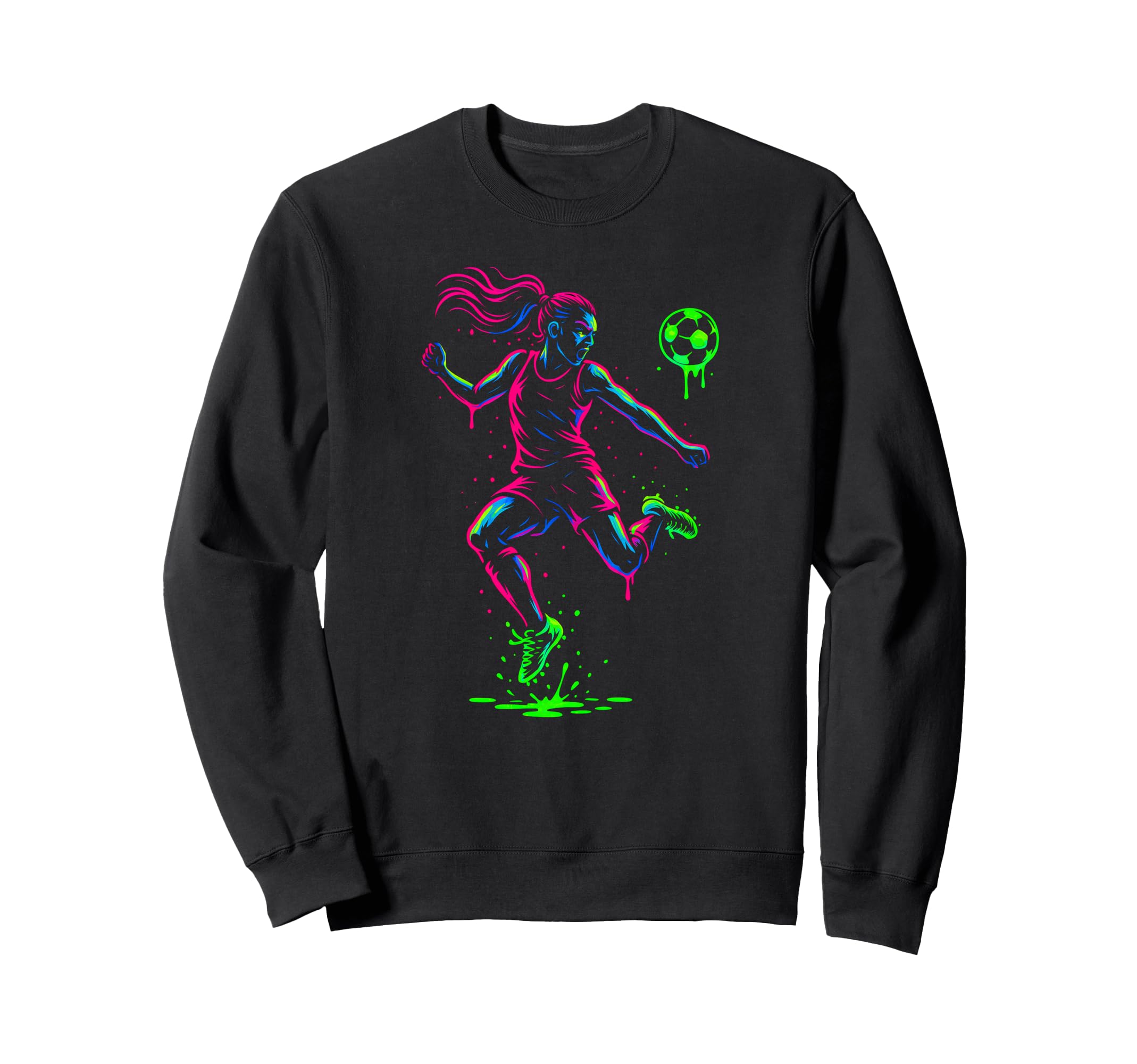 Soccer Bold Splash Stylish Athletes Sweatshirt - Trendy Graphic Men Women - T-Shirt, Sweatshirt, Hoodie