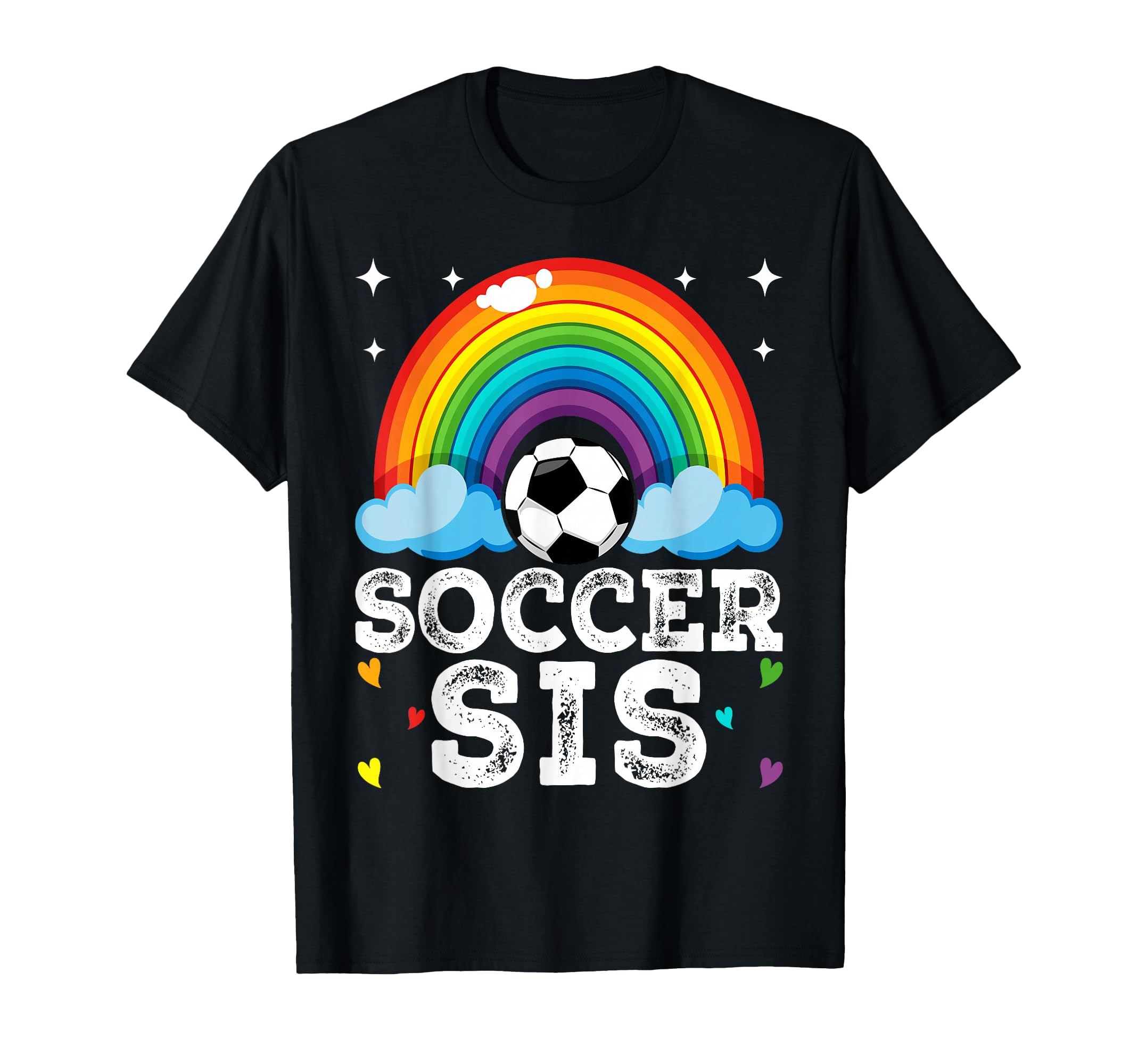 Rainbow Soccer Player Family Matching T-Shirt - Trendy Graphic for Adults - T-Shirt, Sweatshirt, Hoodie
