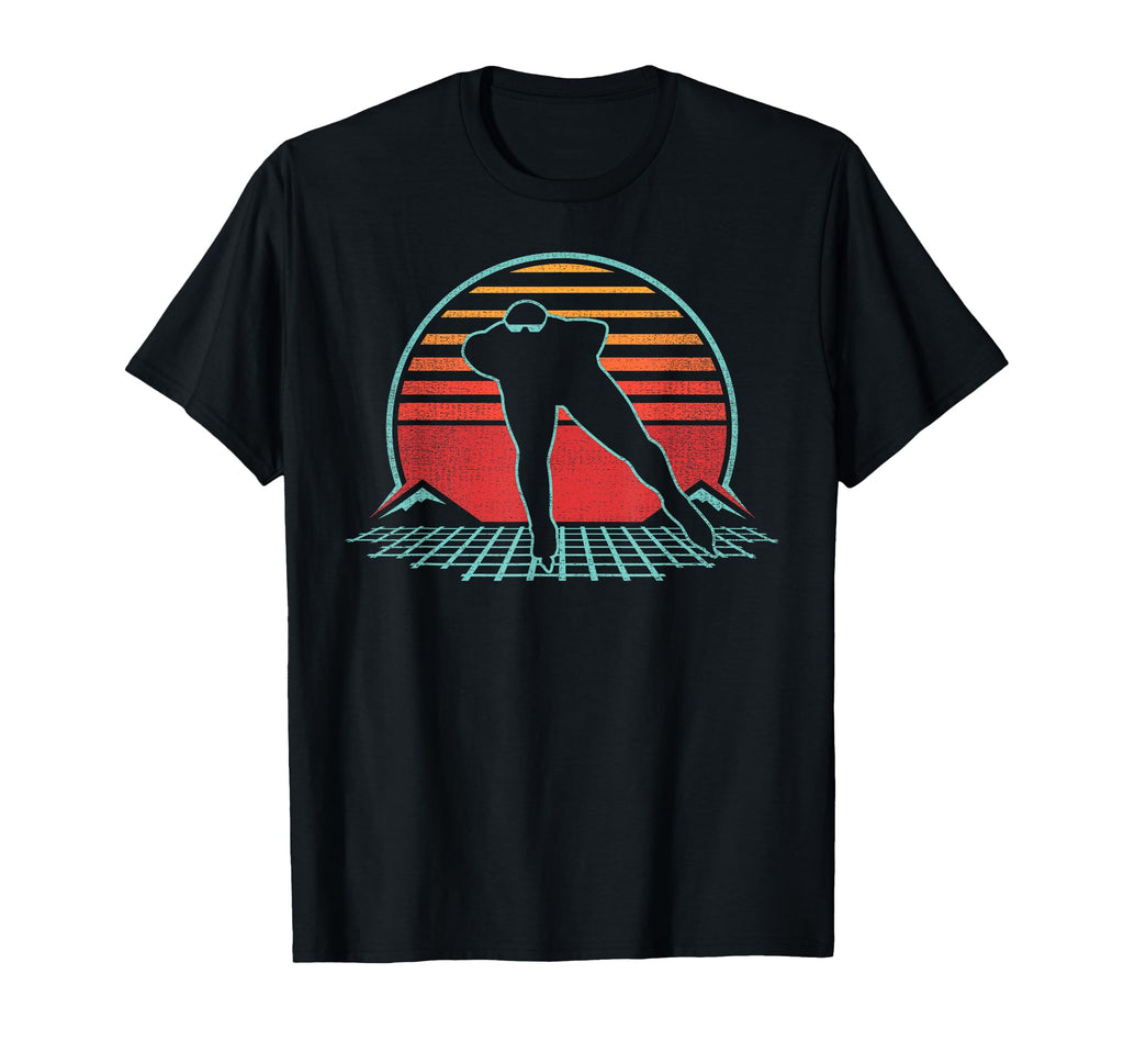 Speed Skating 80S Skater Gift T-Shirt - Minimalist Print Unisex - T-Shirt, Sweatshirt, Hoodie