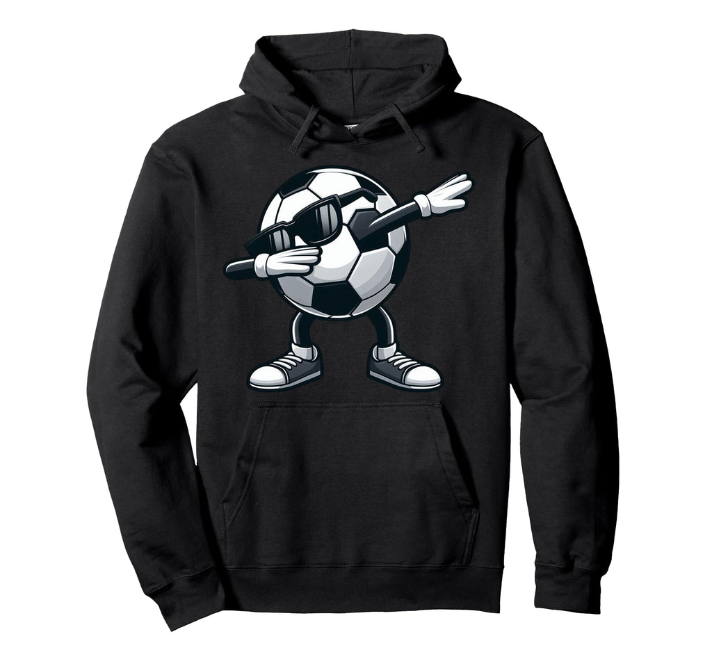 Dabbing Soccer Ball Soccer Sports Hoodie - Fun Novelty Design Men Women - T-Shirt, Sweatshirt, Hoodie