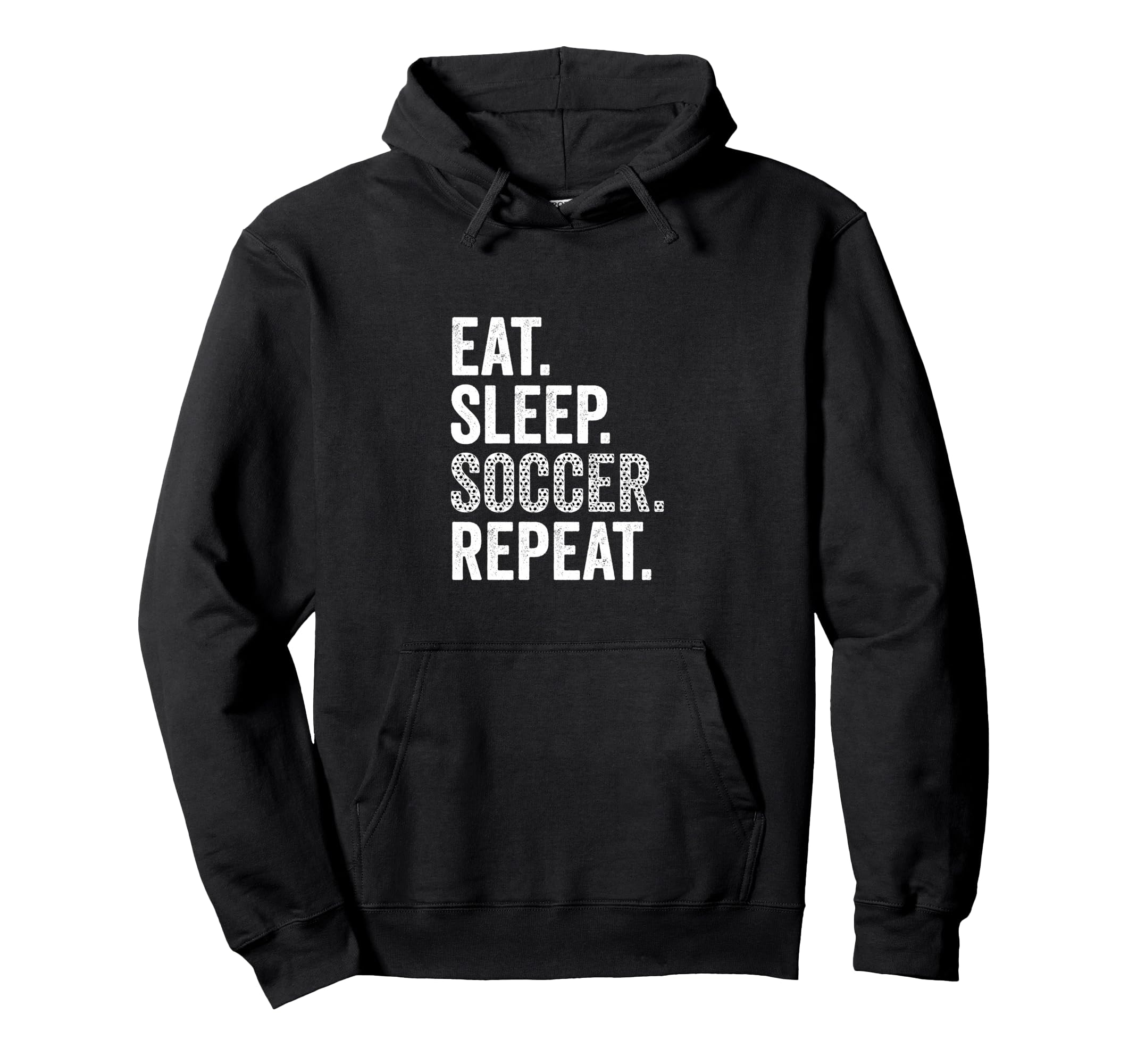 Eat Sleep Soccer Repeat Soccer Player Hoodie - Minimalist Print Men Women - T-Shirt, Sweatshirt, Hoodie