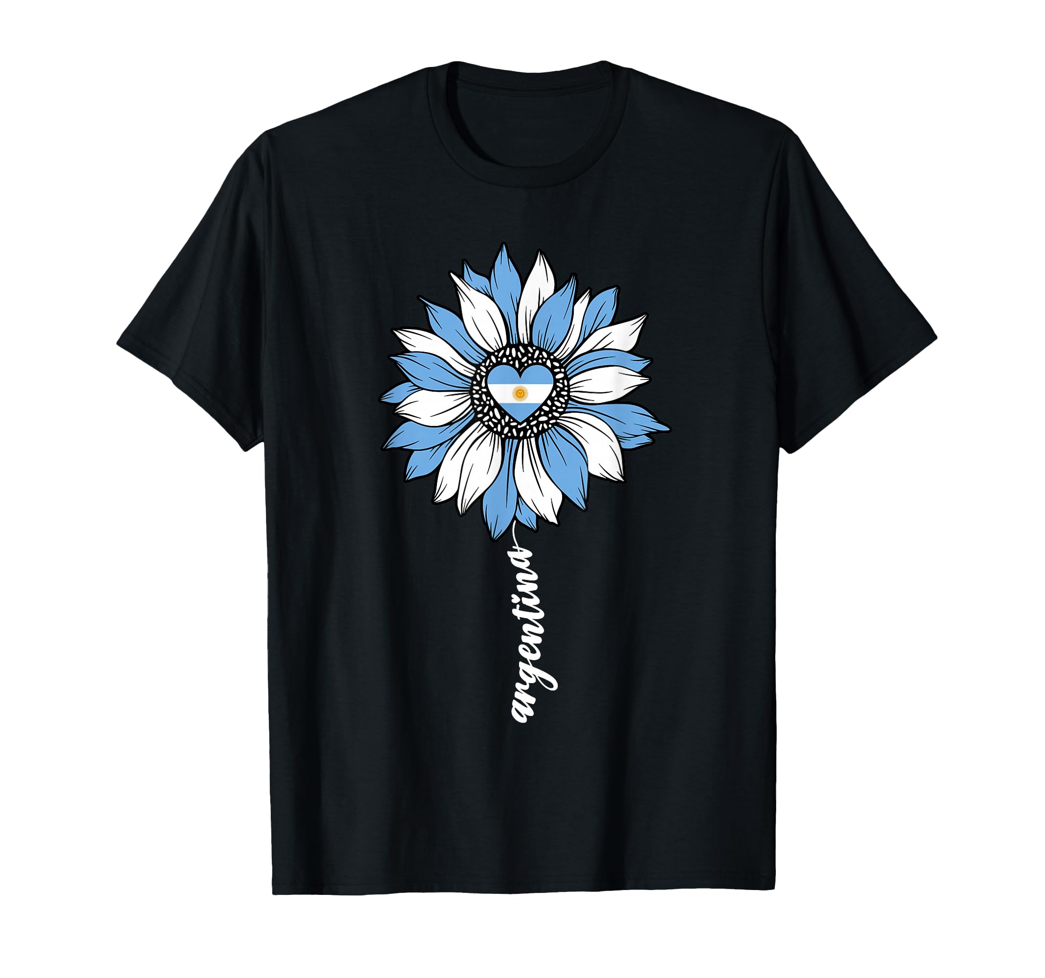 Argentina Sunflower Argentinian Flag T-Shirt - Fun Novelty Design Men Women - T-Shirt, Sweatshirt, Hoodie