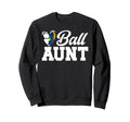 Ball Aunt Heart Volleyball Soccer Sweatshirt - Minimalist Print for Adults - T-Shirt, Sweatshirt, Hoodie