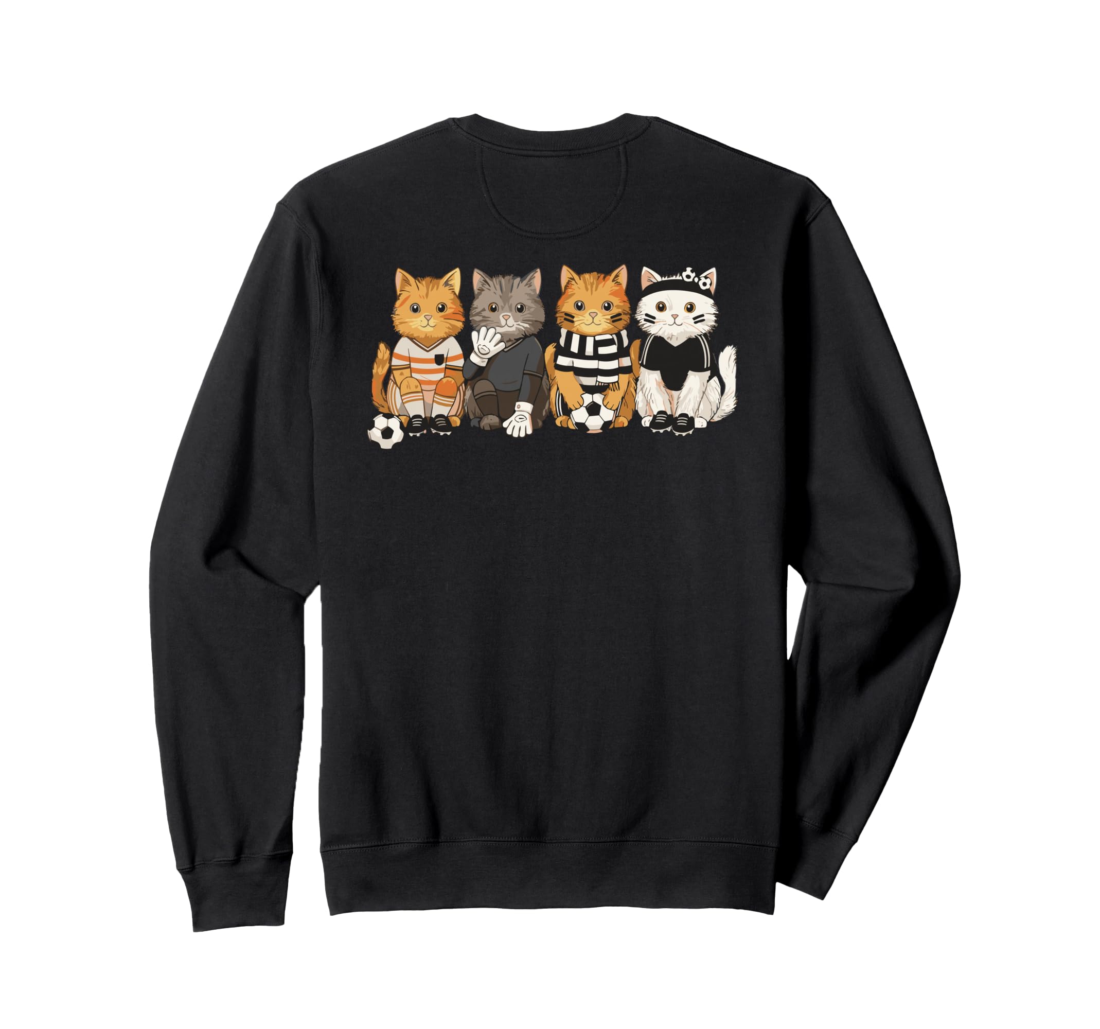 Soccer Cat Player Sweatshirt - Streetwear Style Men Women - T-Shirt, Sweatshirt, Hoodie