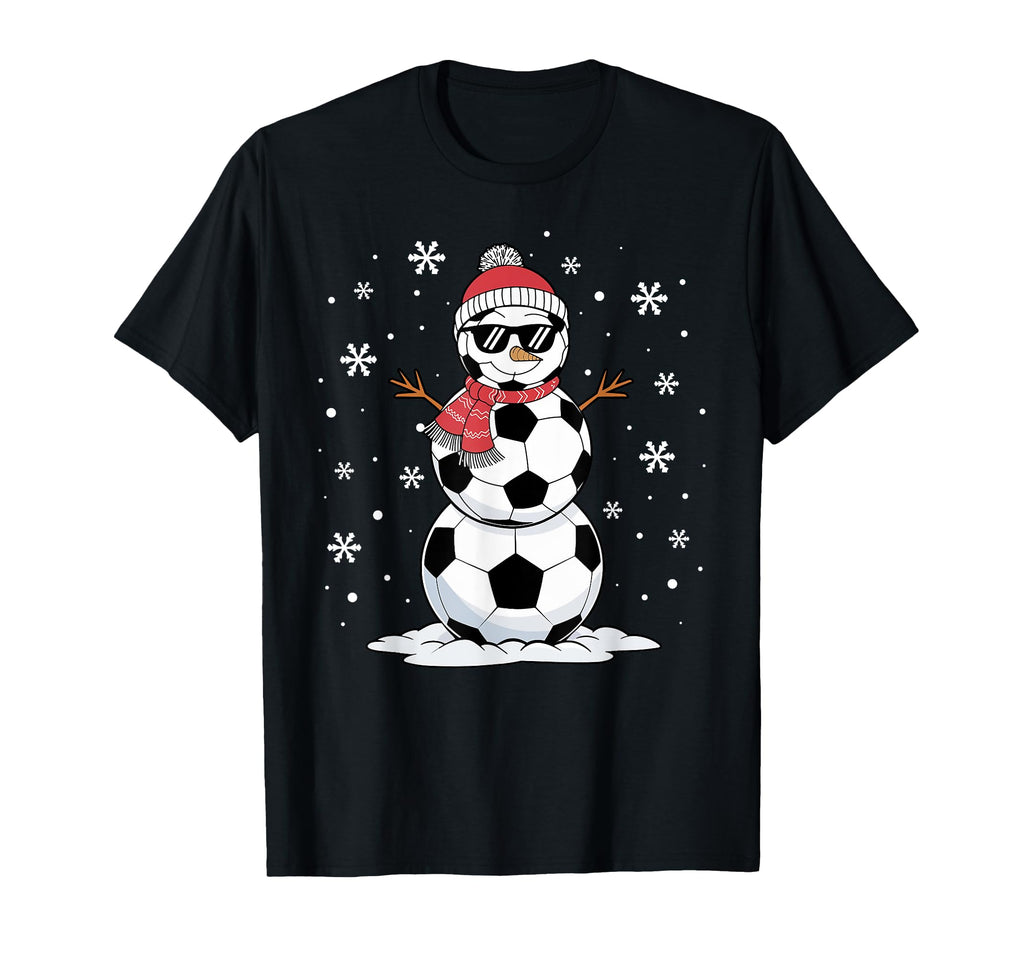 Santa Hat Snowman Family Matching Soccer T-Shirt - Trendy Graphic Men Women - T-Shirt, Sweatshirt, Hoodie