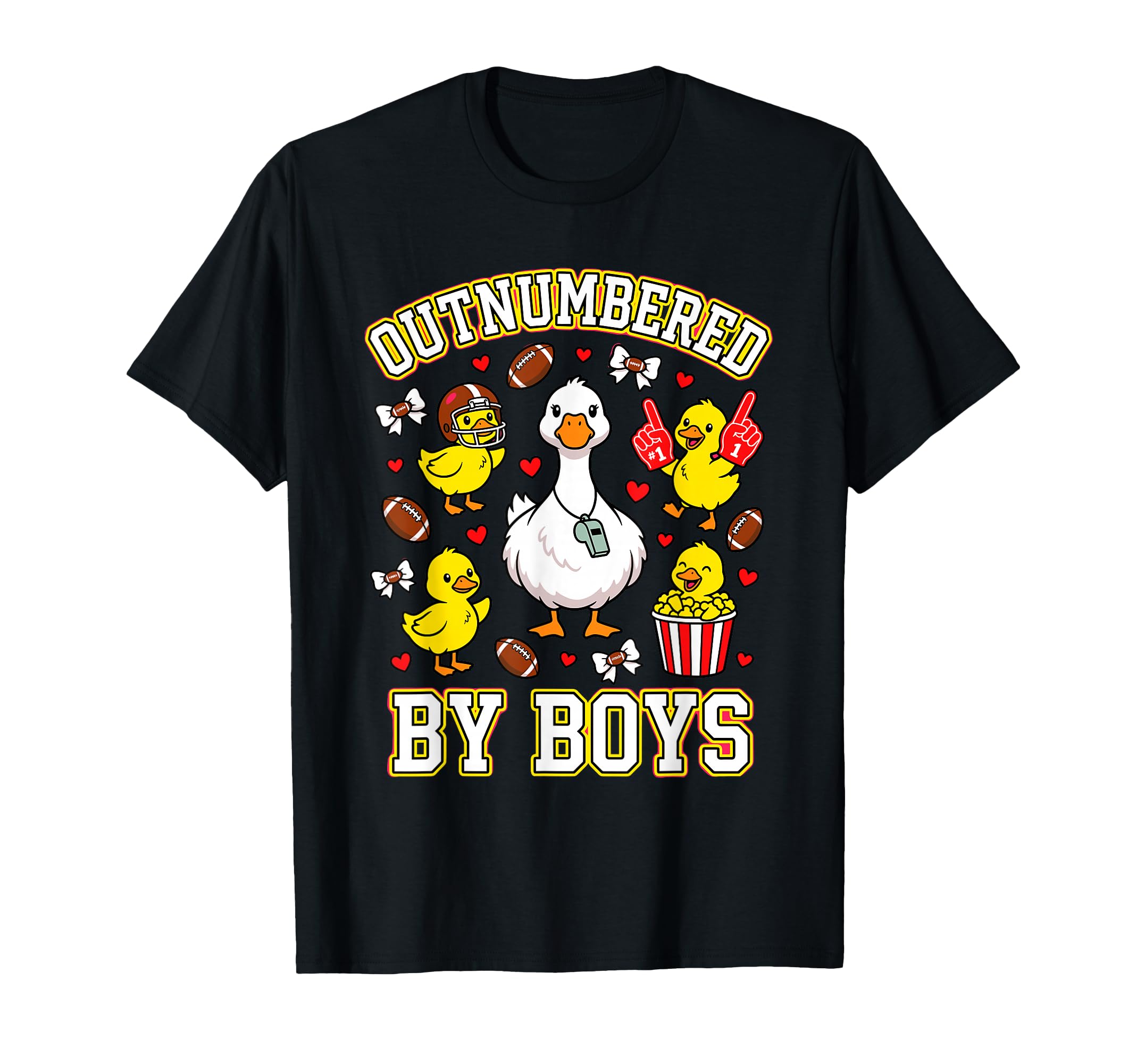 Outnumbered Ducklings Football Soccer T-Shirt - Trendy Graphic Men Women - T-Shirt, Sweatshirt, Hoodie