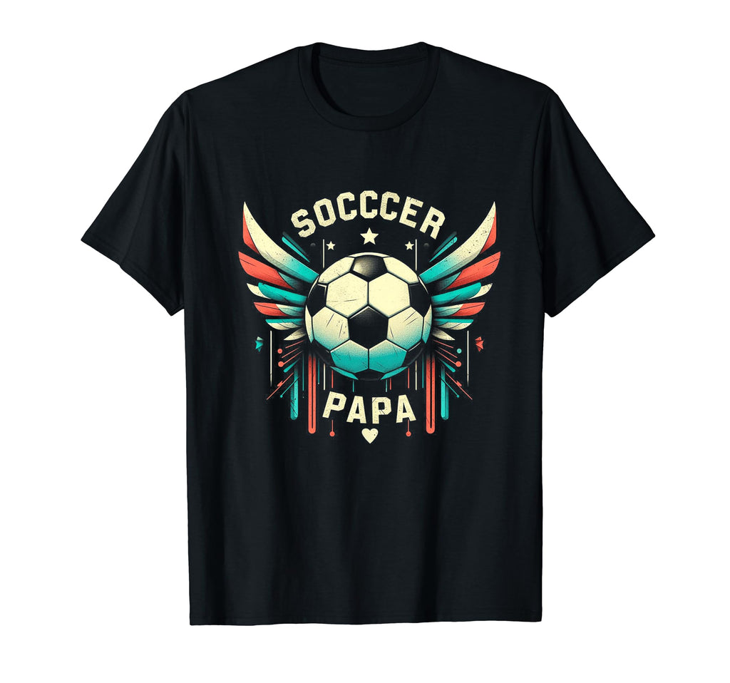 Soccer Papa Family Matching Dad Fathers Day T-Shirt - Trendy Graphic Unisex - T-Shirt, Sweatshirt, Hoodie