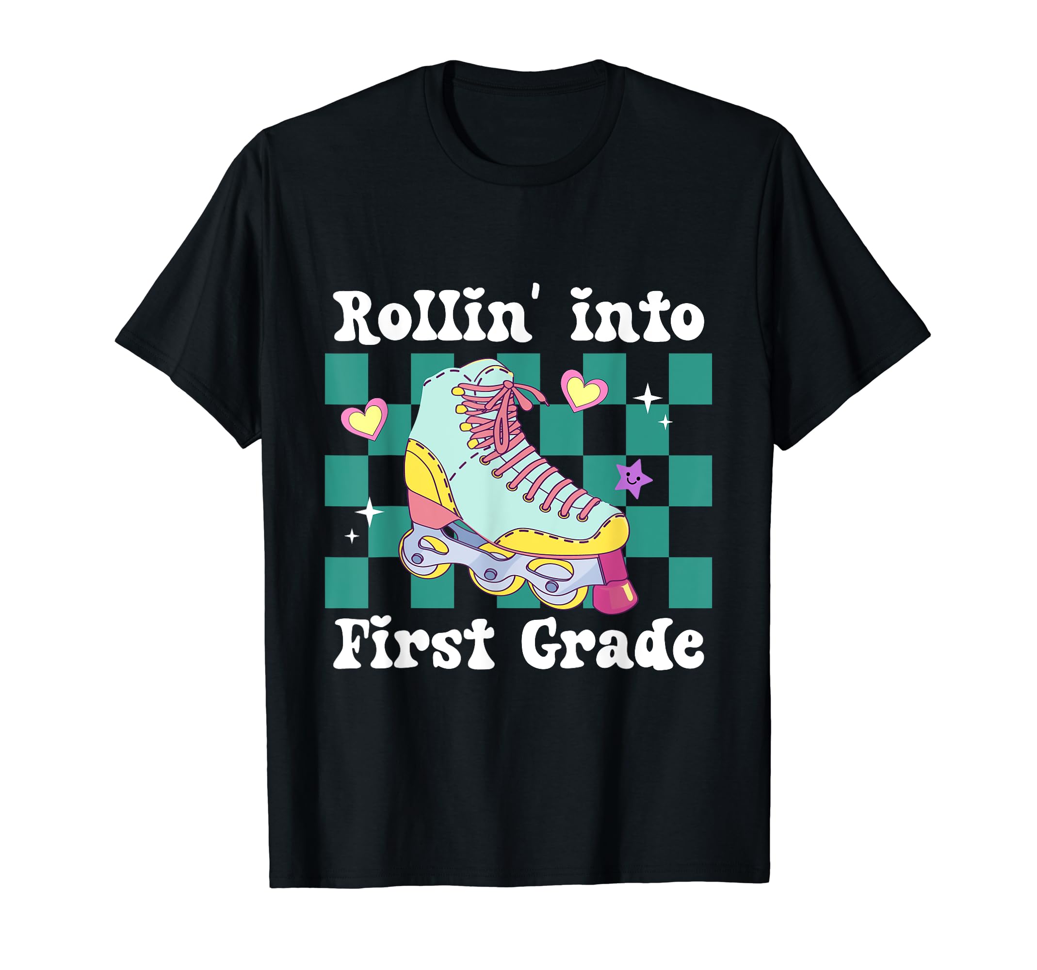 Rolling Into First Grade Roller Skate T-Shirt - Streetwear Style Unisex - T-Shirt, Sweatshirt, Hoodie