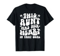 Groovy Hockey Goalie Aunt Hockey T-Shirt - Minimalist Print for Adults - T-Shirt, Sweatshirt, Hoodie