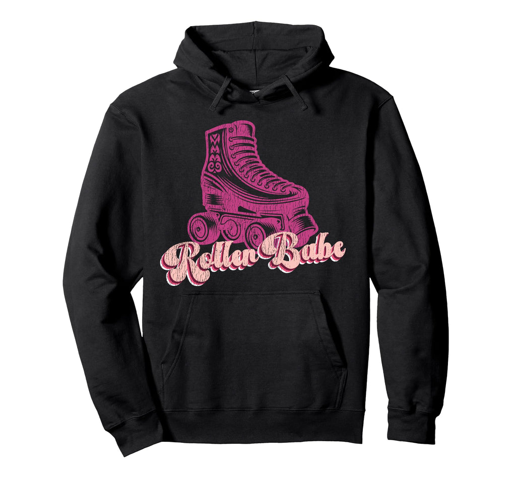 Roller Skating Skate 1970S Roller Babe Hoodie - Novelty Apparel Unisex - T-Shirt, Sweatshirt, Hoodie
