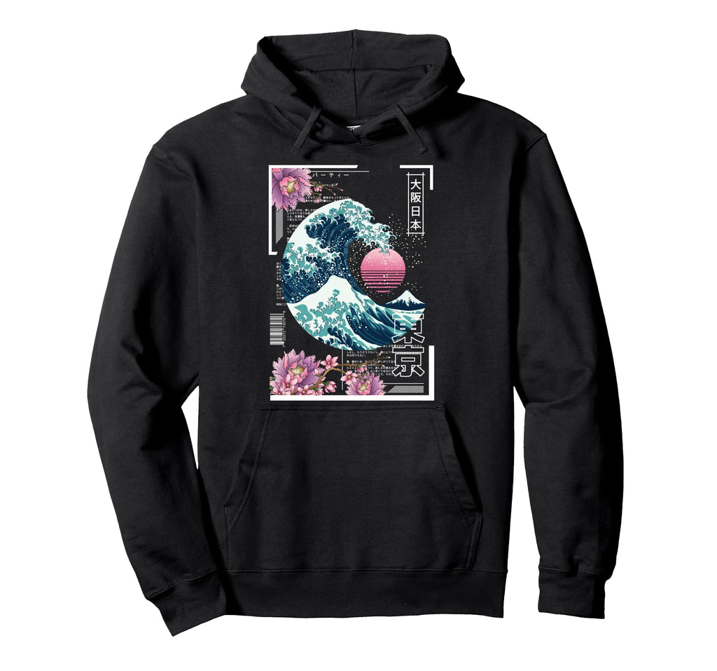 Vaporwave Synthwave 80S Japan Japanese Hoodie - Novelty Apparel Unisex - T-Shirt, Sweatshirt, Hoodie
