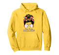 Busy Raising Ballers Messy Bun Funny Hoodie - Custom Art Print Men Women - T-Shirt, Sweatshirt, Hoodie