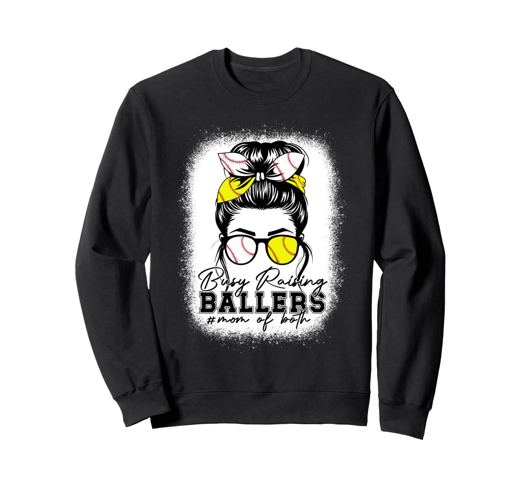 Busy Raising Ballers Baseball Sweatshirt - Streetwear Style Men Women - T-Shirt, Sweatshirt, Hoodie