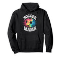 Soccer Mama Mom Tie Dye Hoodie - Aesthetic Graphic for Adults - T-Shirt, Sweatshirt, Hoodie