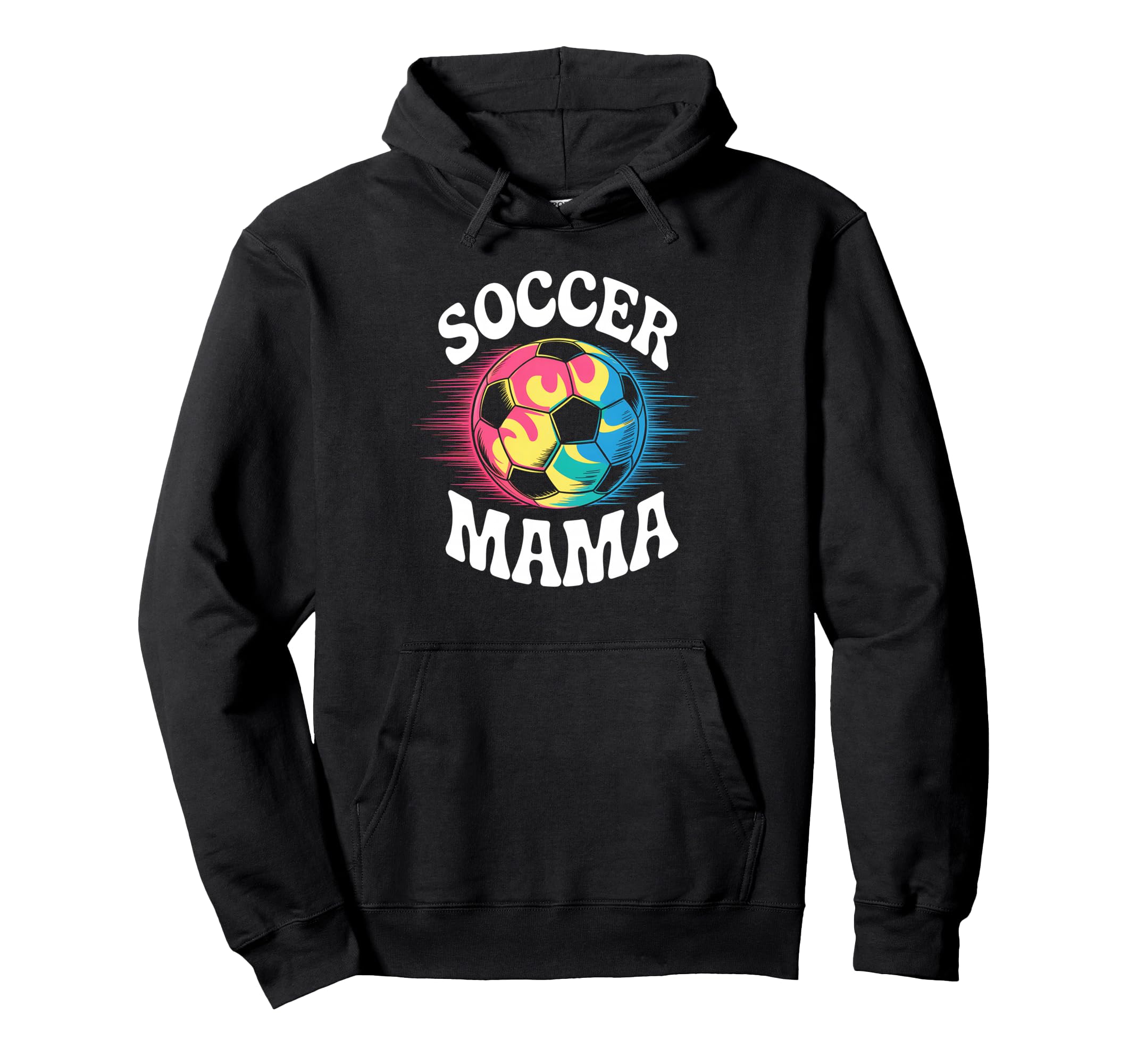 Soccer Mama Mom Tie Dye Hoodie - Aesthetic Graphic for Adults - T-Shirt, Sweatshirt, Hoodie