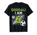 6Th Birthday Soccer Theme 6Year Old B Day T-Shirt - Unique Graphic Unisex - T-Shirt, Sweatshirt, Hoodie