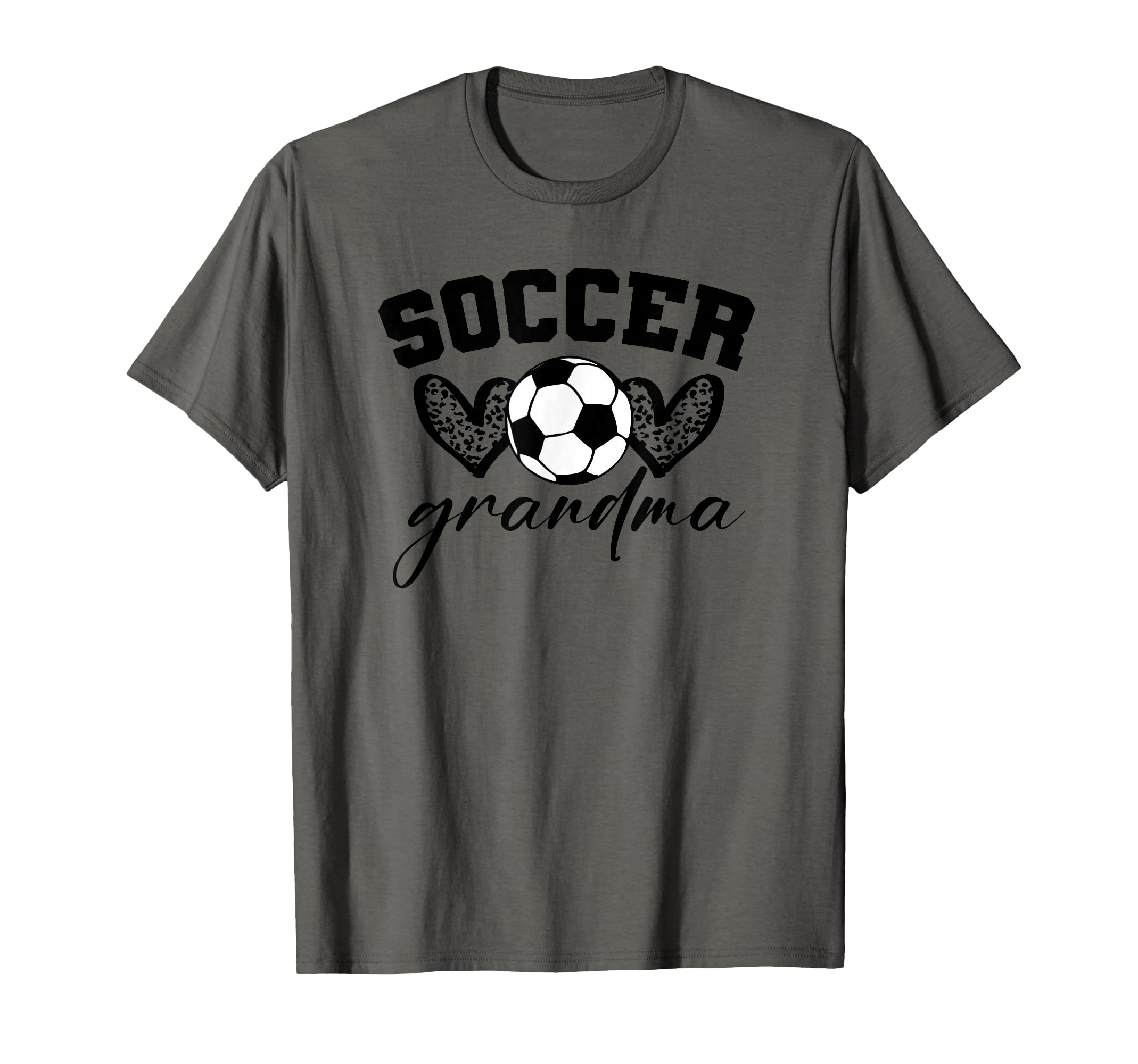 Soccer Grandma Leopard Hearts T-Shirt - Casual Everyday Wear for Adults - T-Shirt, Sweatshirt, Hoodie