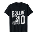 Rollin Into 10Th Birthday Roller T-Shirt - Minimalist Print Men Women - T-Shirt, Sweatshirt, Hoodie