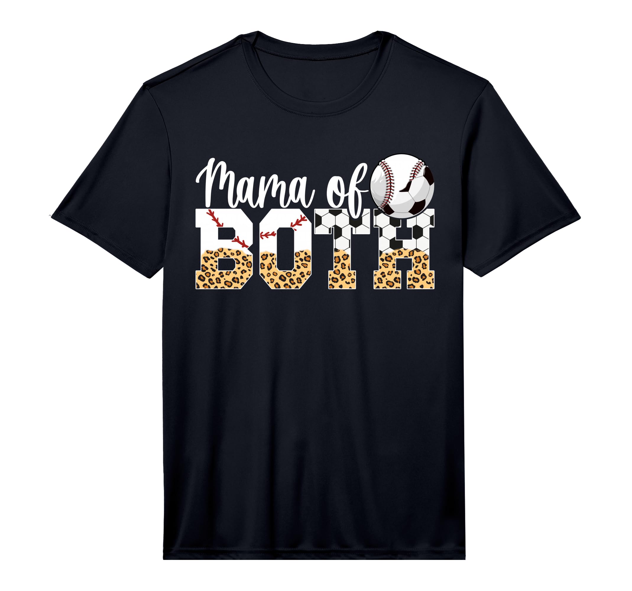 Mens Mama Both Baseball Soccer Mom Soccer T-Shirt - Graphic Print Unisex - T-Shirt, Sweatshirt, Hoodie