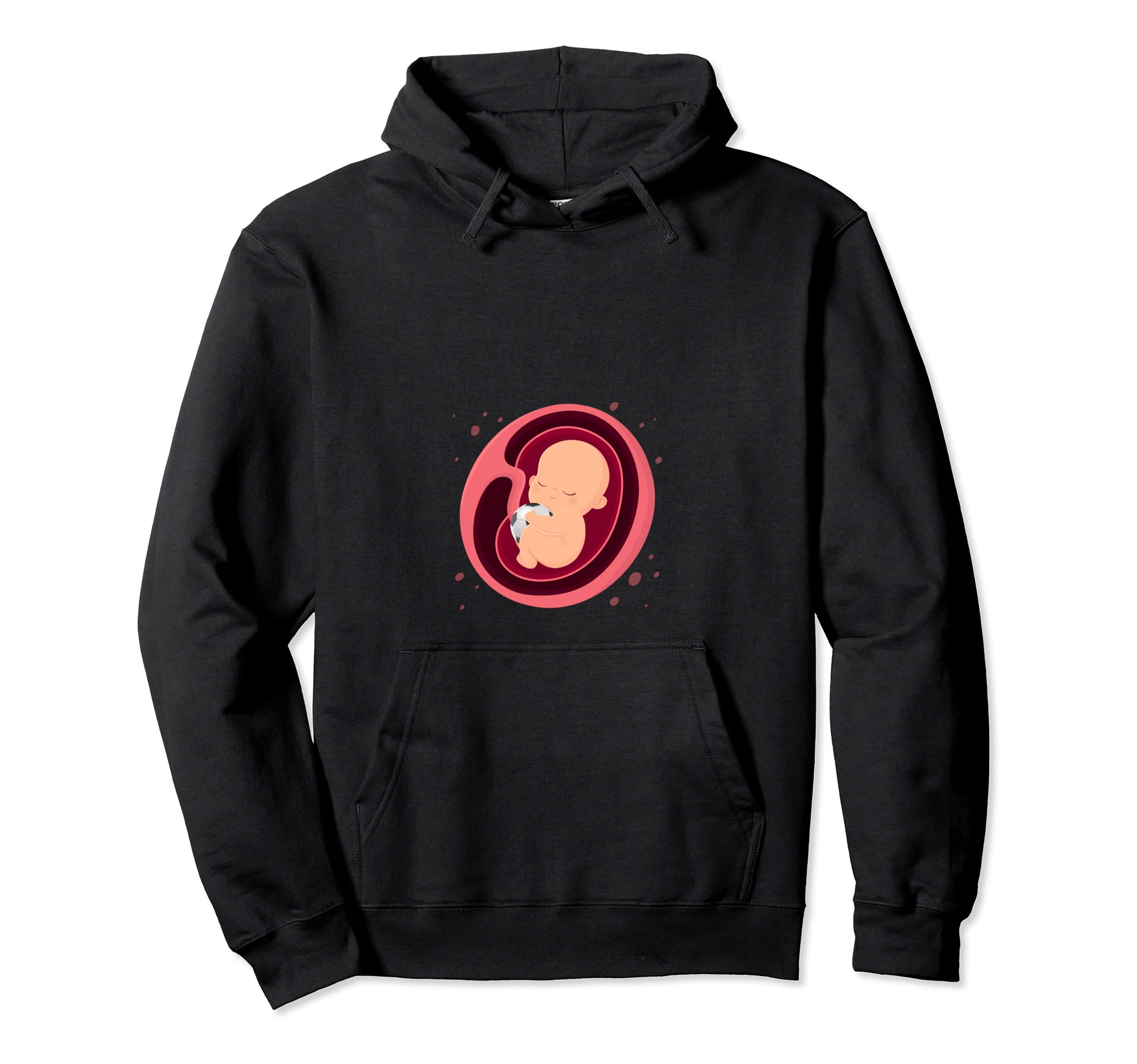 Pregnancy Announcement Soccer Hoodie - Aesthetic Graphic for Adults - T-Shirt, Sweatshirt, Hoodie