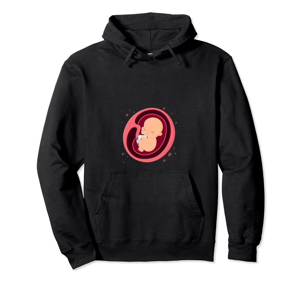 Pregnancy Announcement Soccer Players Hoodie - Trendy Graphic for Adults - T-Shirt, Sweatshirt, Hoodie