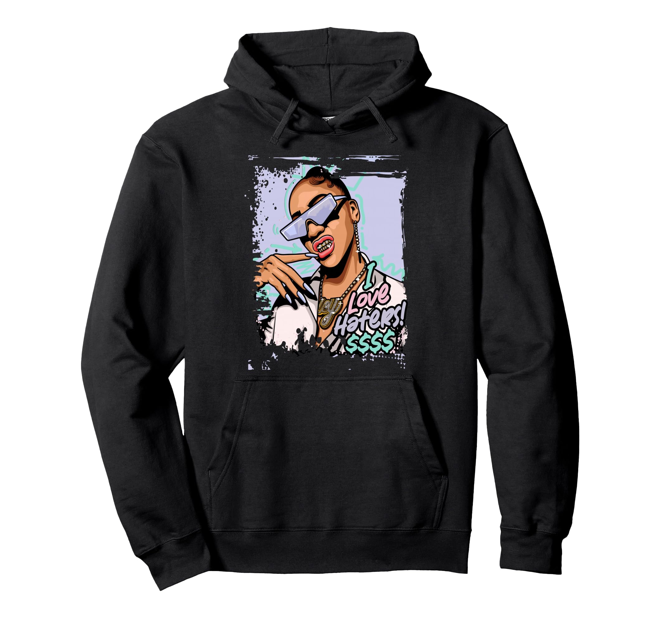 Gangster Hiphop Old School Hip Hop Hoodie - Custom Art Print Men Women - T-Shirt, Sweatshirt, Hoodie