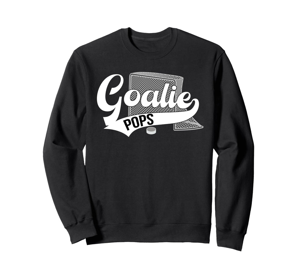 Ice Hockey Goalie Pops Ice Sweatshirt - Aesthetic Graphic for Adults - T-Shirt, Sweatshirt, Hoodie