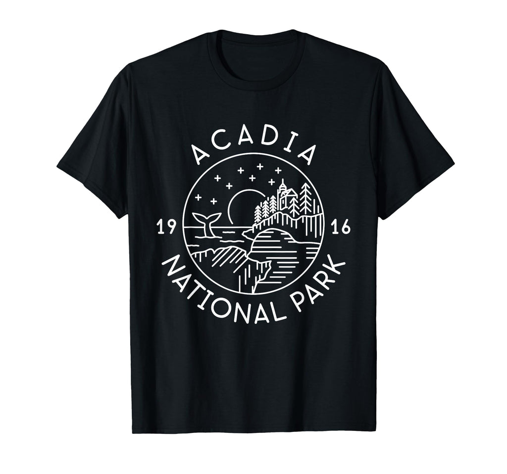 Acadia National Park 1916 Maine Bar T-Shirt - Novelty Apparel Men Women - T-Shirt, Sweatshirt, Hoodie