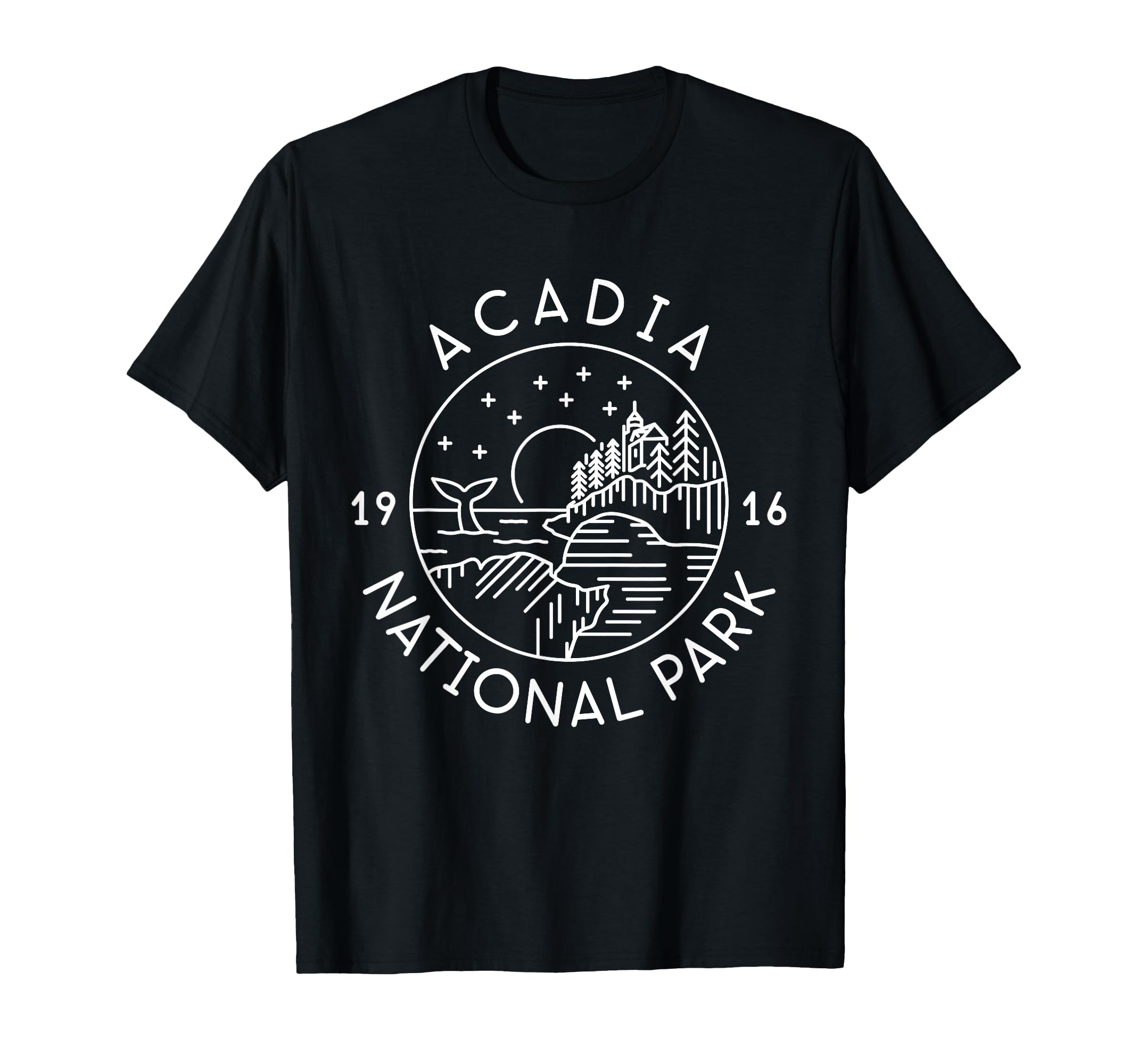Acadia National Park 1916 Maine Bar T-Shirt - Novelty Apparel Men Women - T-Shirt, Sweatshirt, Hoodie