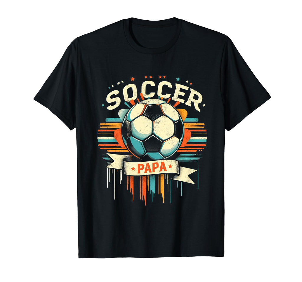 Soccer Papa Family Matching Dad T-Shirt - Minimalist Print for Adults - T-Shirt, Sweatshirt, Hoodie
