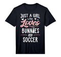 Just Who Loves Bunnies And Soccer Gift T-Shirt - Custom Art Print Unisex - T-Shirt, Sweatshirt, Hoodie