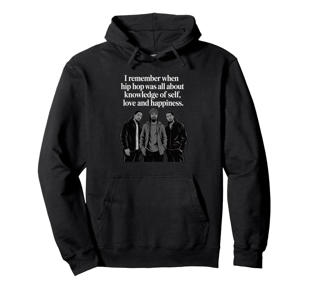 Old School Hip Hop Knowledge Self Love Hoodie - Fun Novelty Design Unisex - T-Shirt, Sweatshirt, Hoodie
