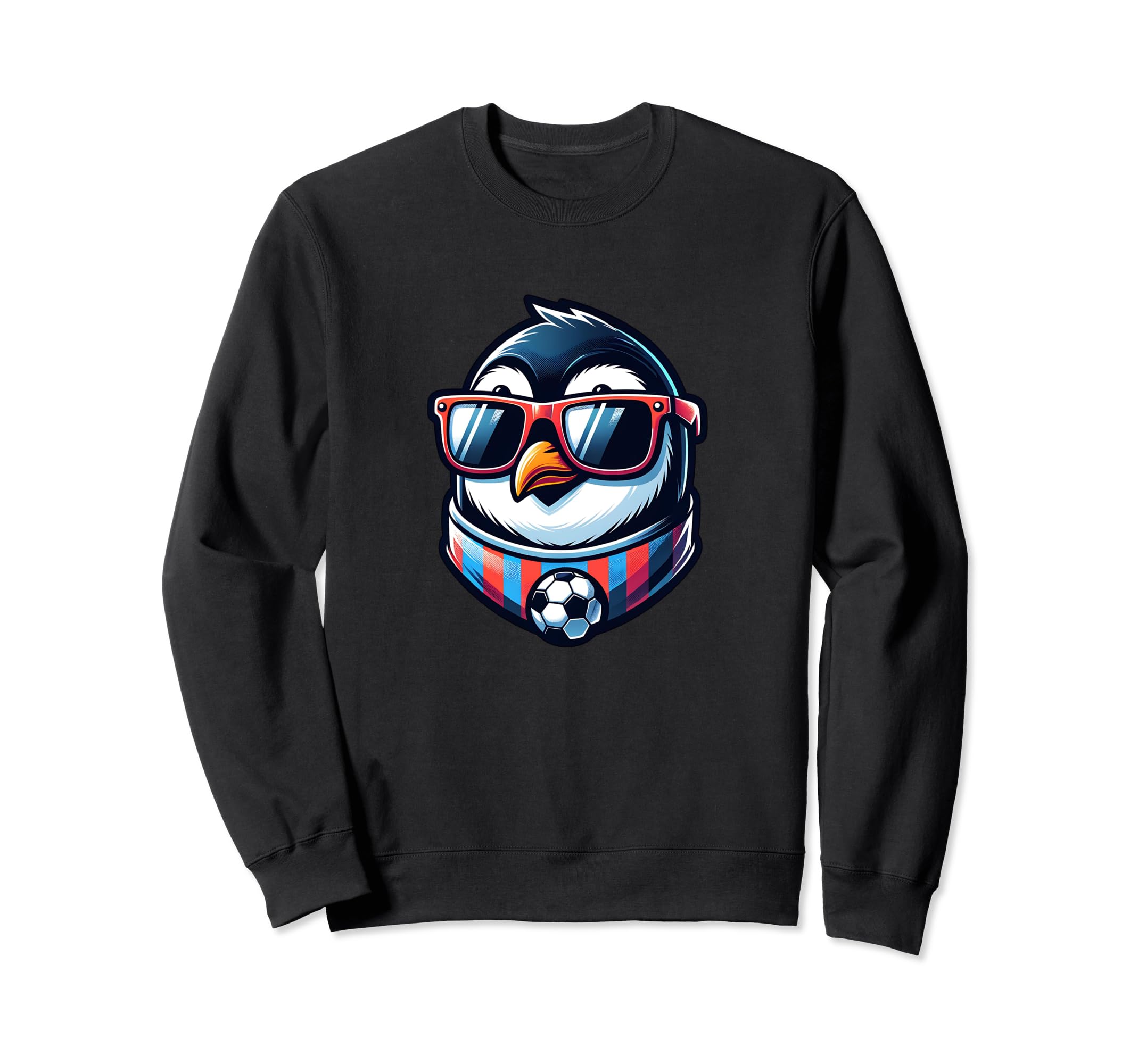 Penguin Bird Soccer Champion Fan Sweatshirt - Minimalist Print Men Women - T-Shirt, Sweatshirt, Hoodie