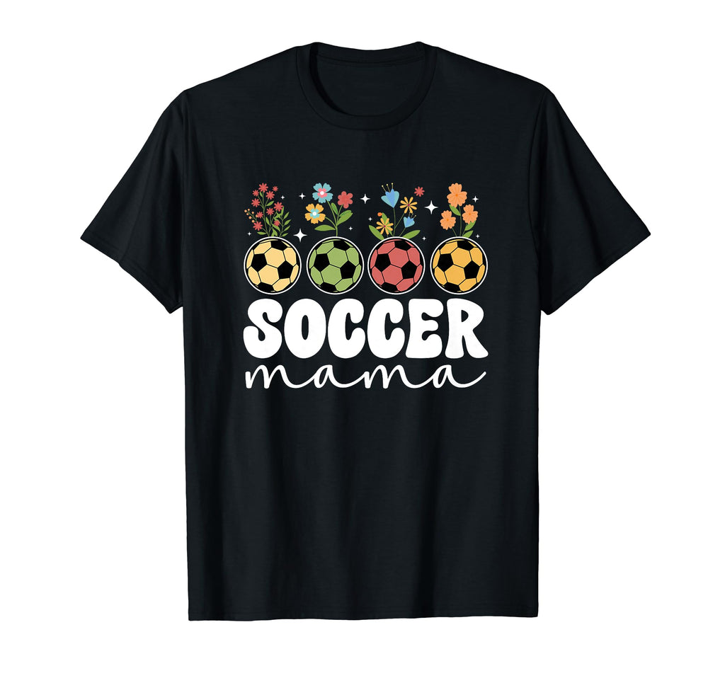 Soccer Mama Flowers Soccer Mom T-Shirt - Aesthetic Graphic for Adults - T-Shirt, Sweatshirt, Hoodie