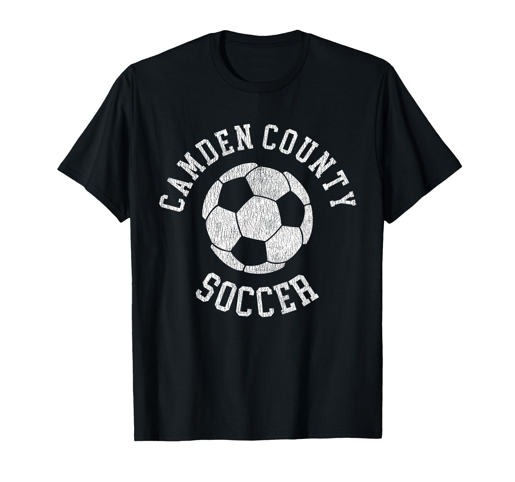 Camden County Soccer Distressed 90S T-Shirt - Casual Everyday Wear Unisex - T-Shirt, Sweatshirt, Hoodie