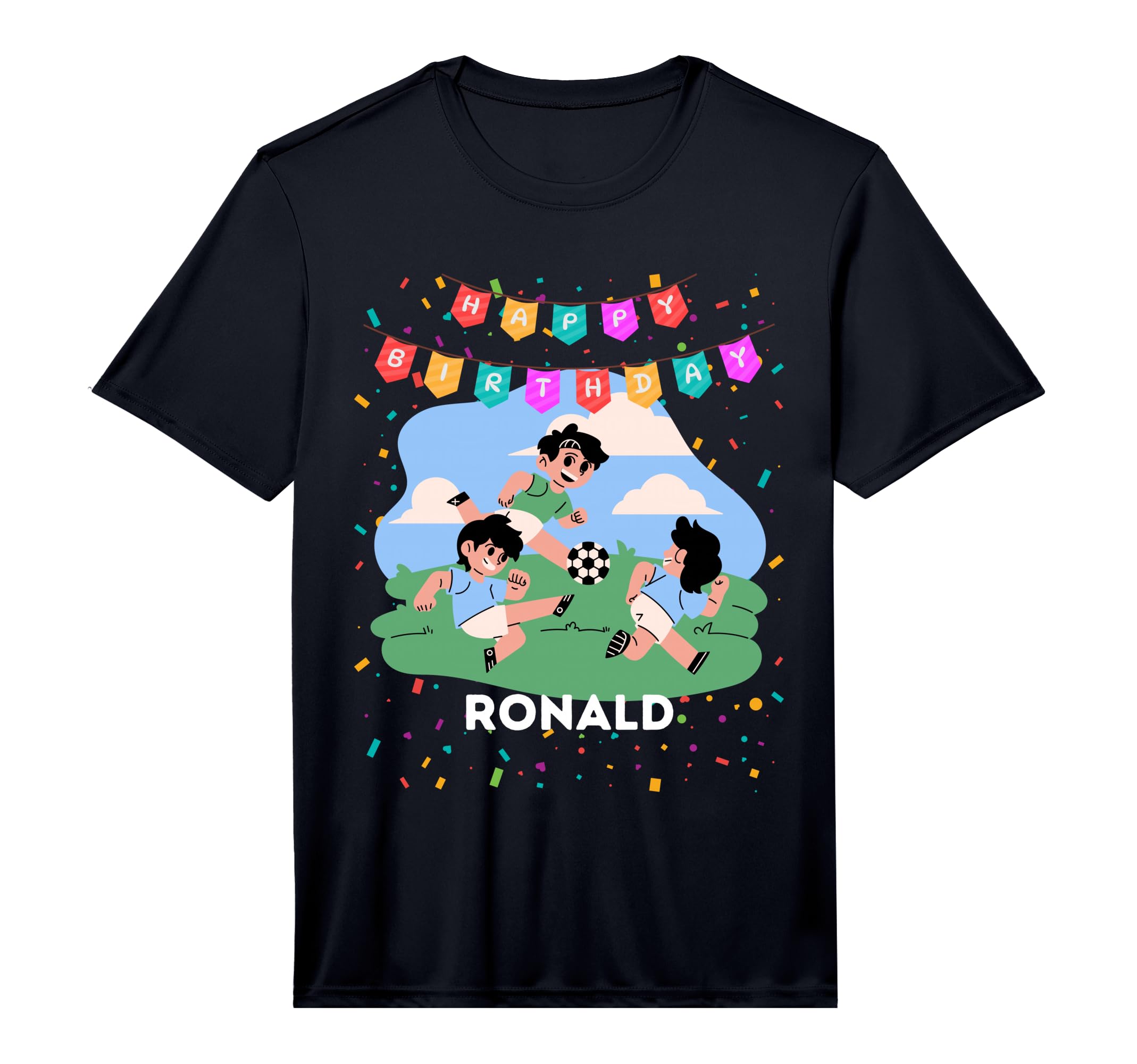 Birthday Ronald Soccer Theme Party T T-Shirt - Novelty Apparel Men Women - T-Shirt, Sweatshirt, Hoodie