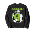 4 Year Old Birthday Soccer Sweatshirt - Fun Novelty Design Men Women - T-Shirt, Sweatshirt, Hoodie