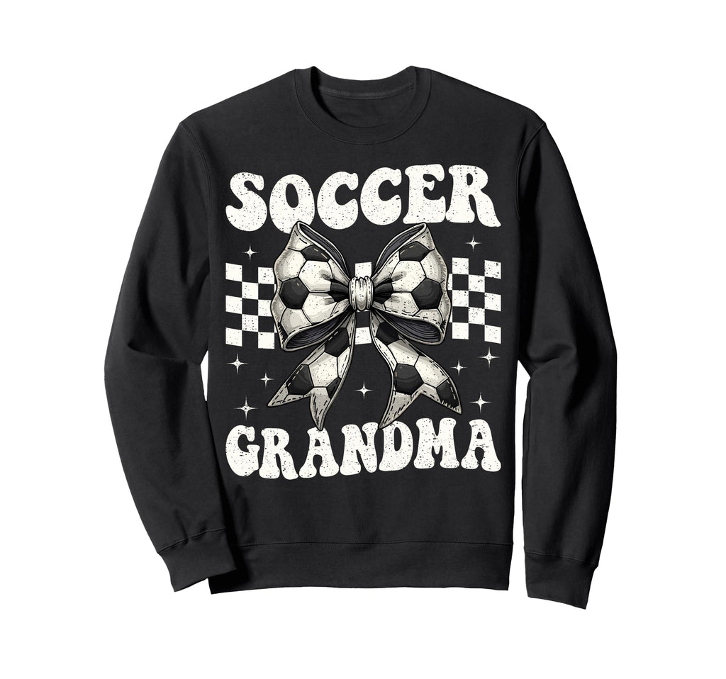Soccer Grandma Funny Coquette Bow Sweatshirt - Custom Art Print Men Women - T-Shirt, Sweatshirt, Hoodie