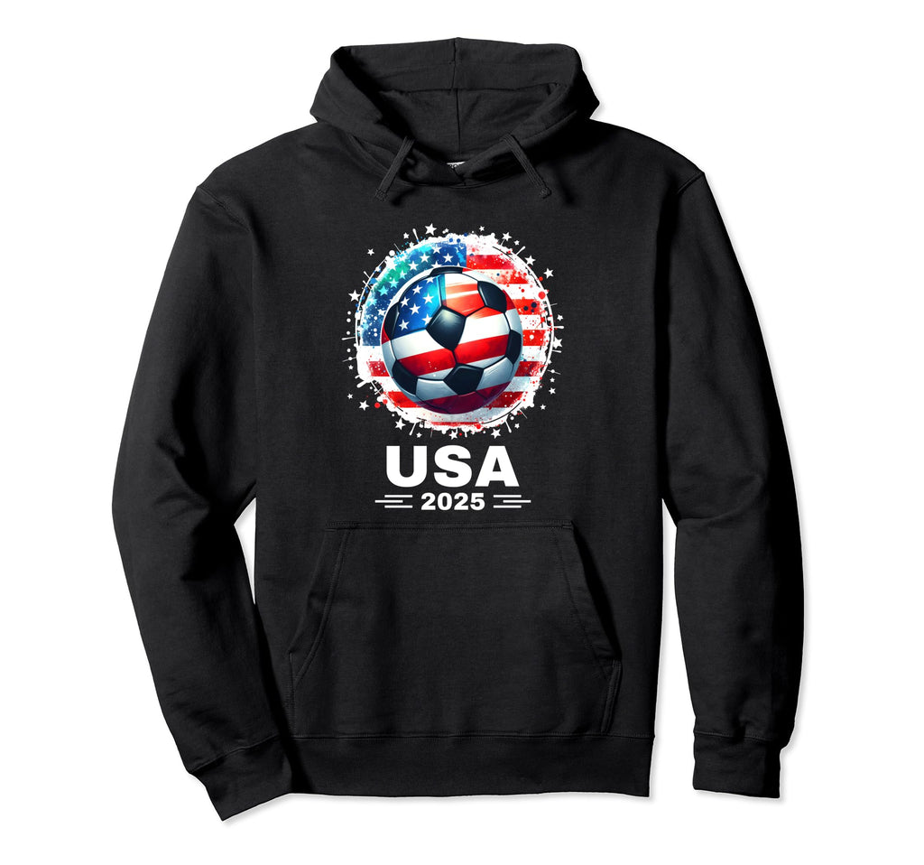 American Flag Soccer Soccer 2025 Hoodie - Custom Art Print Men Women - T-Shirt, Sweatshirt, Hoodie