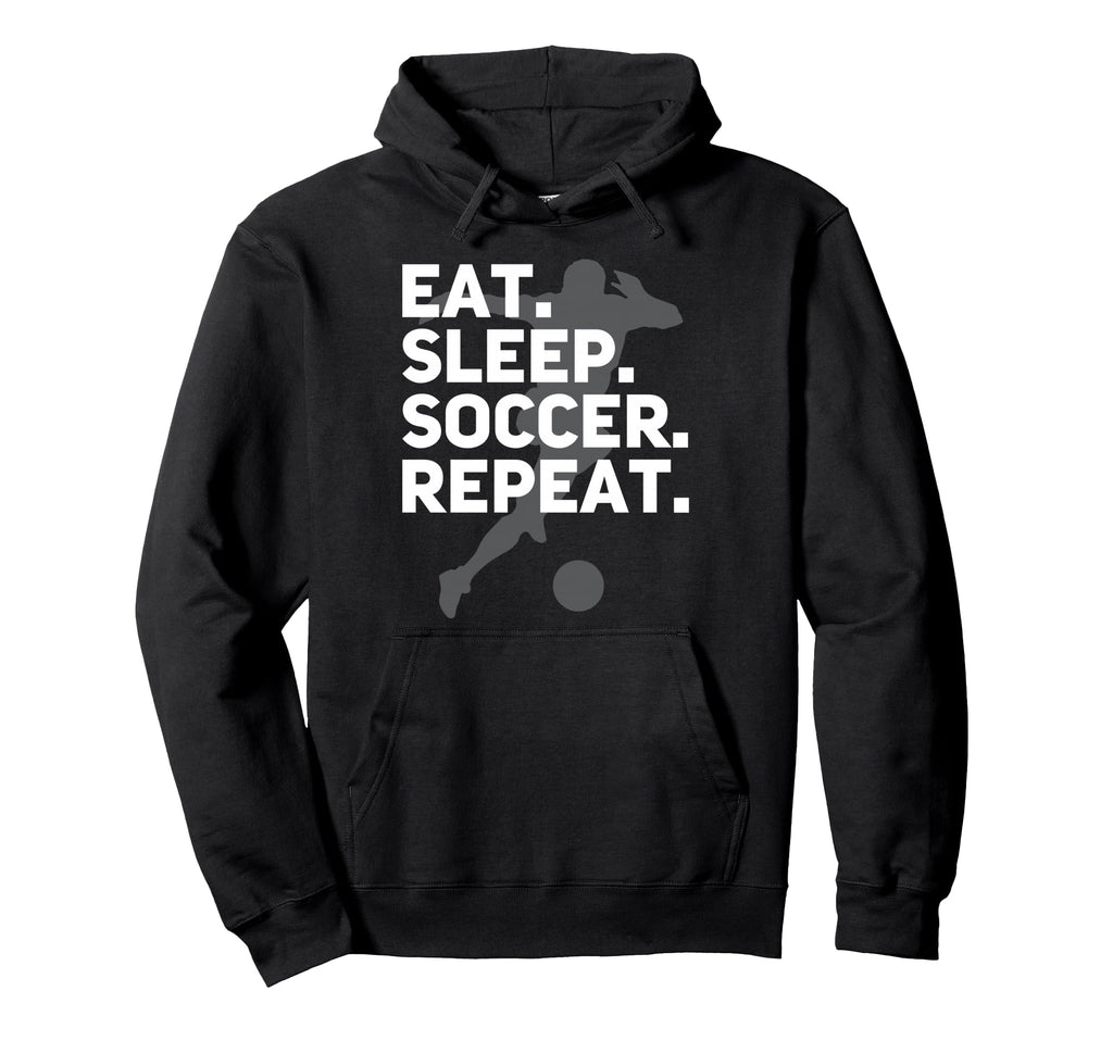 Eat Sleep Soccer Repeat Usa Football Fan Hoodie - Custom Art Print Unisex - T-Shirt, Sweatshirt, Hoodie