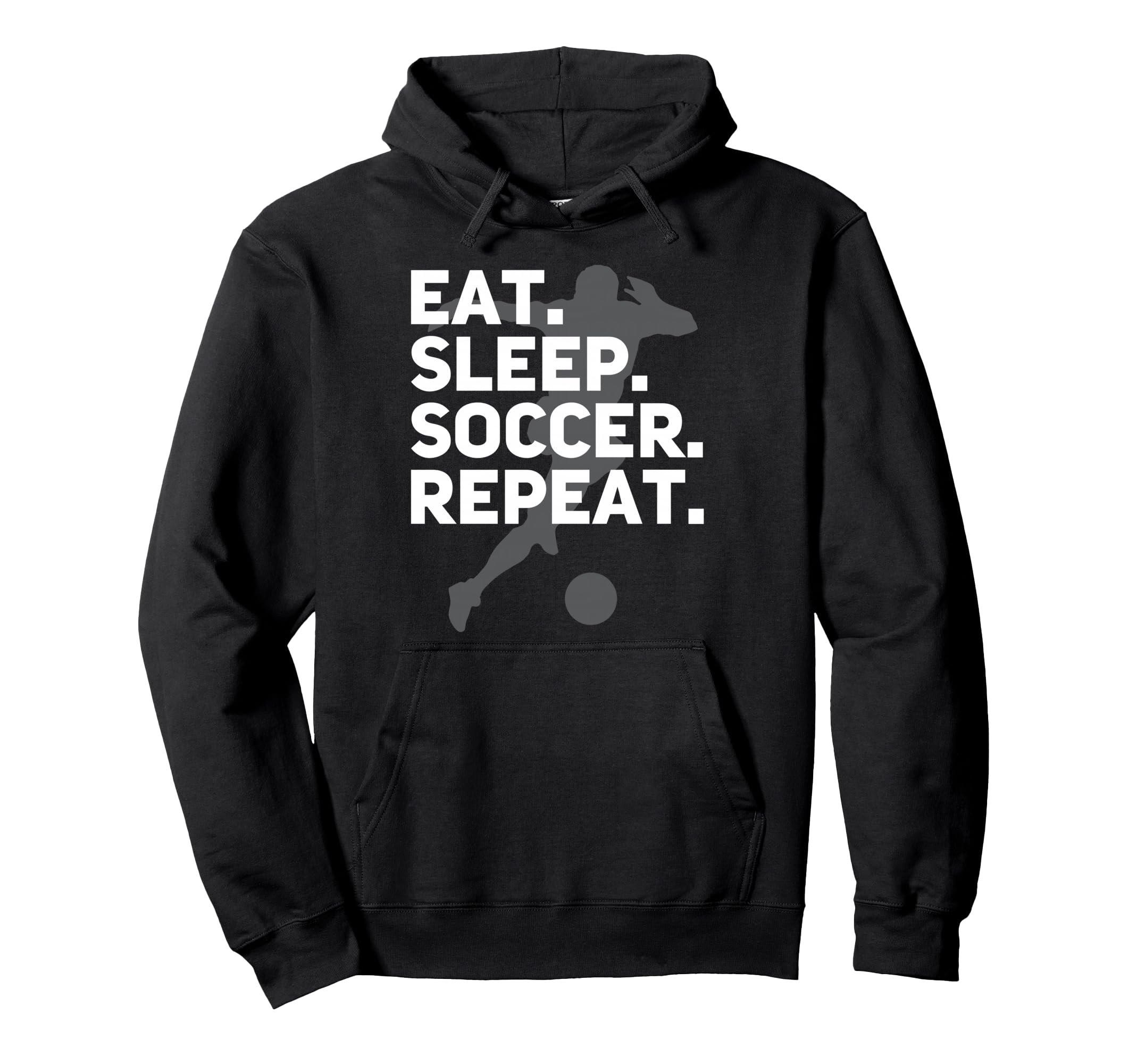 Eat Sleep Soccer Repeat Usa Football Hoodie - Fun Novelty Design Men Women - T-Shirt, Sweatshirt, Hoodie