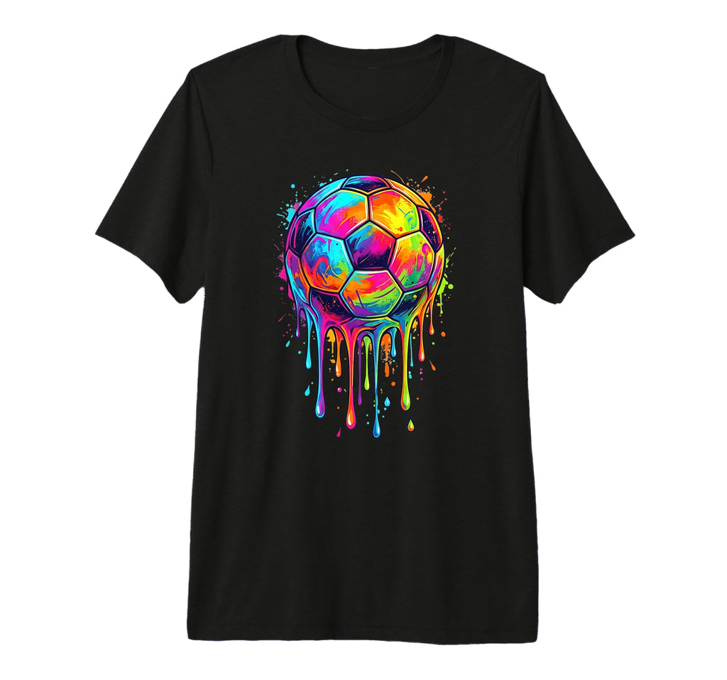 Dripping Soccer Drip Ice Cream Drip T-Shirt - Graphic Print for Adults - T-Shirt, Sweatshirt, Hoodie
