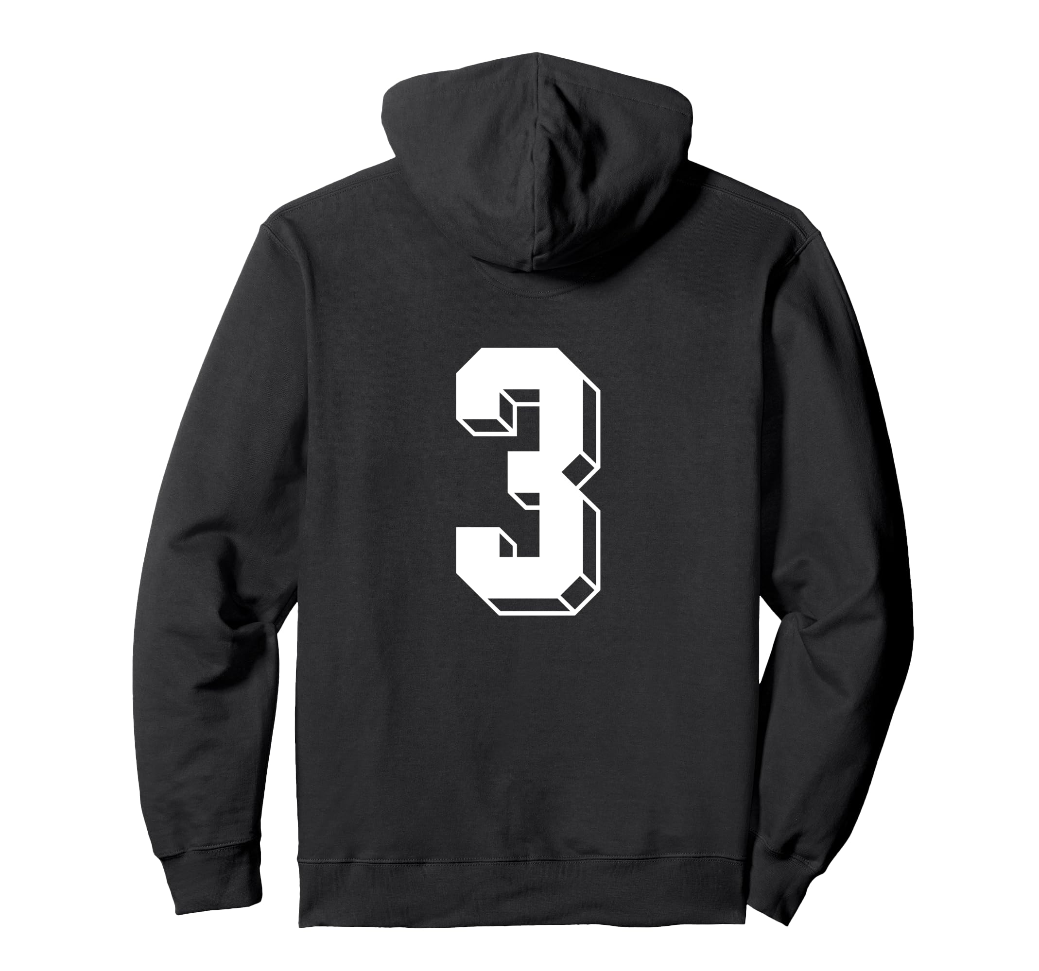 Number 3 Backside 80S 90S Team Jersey Hoodie - Novelty Apparel Men Women - T-Shirt, Sweatshirt, Hoodie