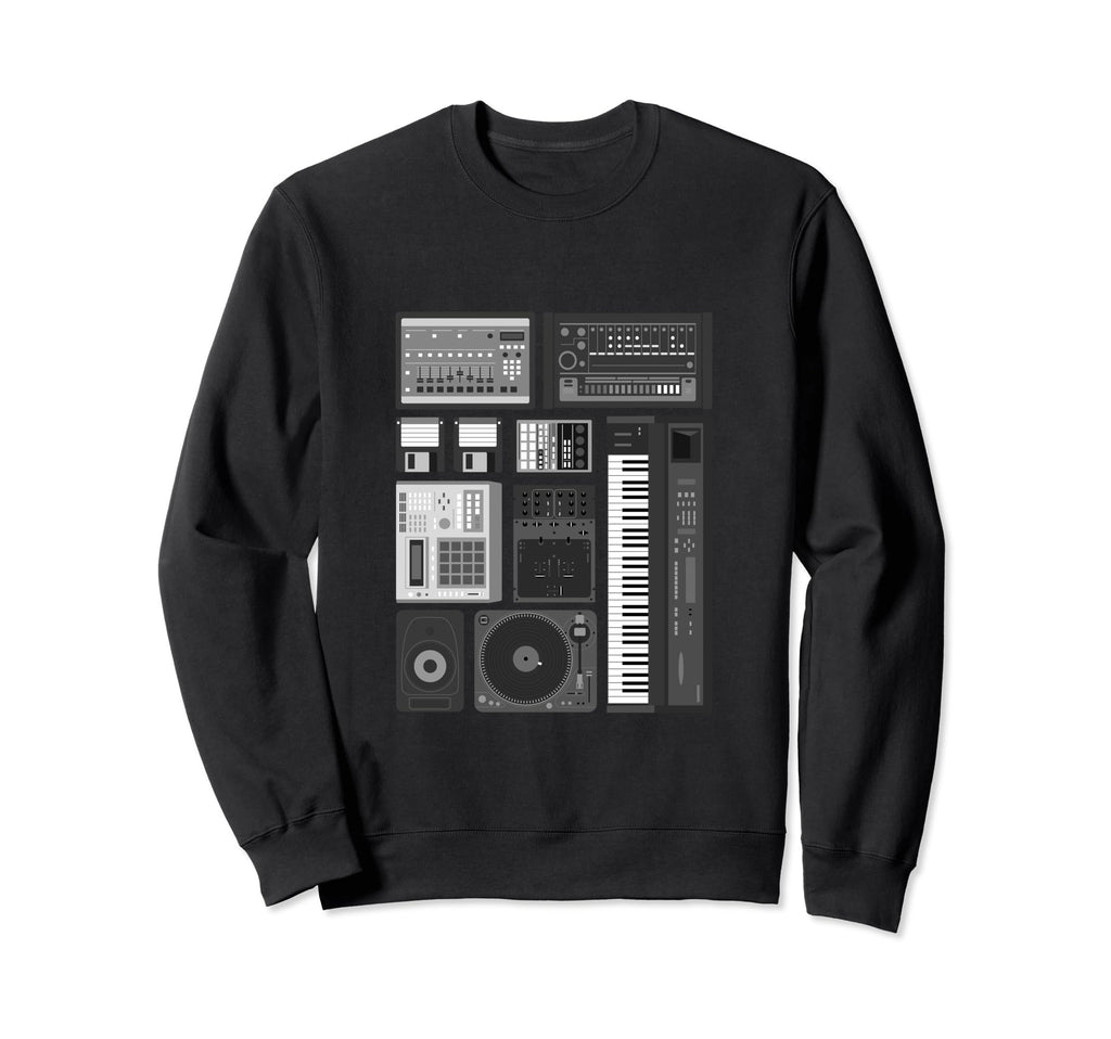 Old School Hip Hop Analog Producer Sweatshirt - Streetwear Style Men Women - T-Shirt, Sweatshirt, Hoodie