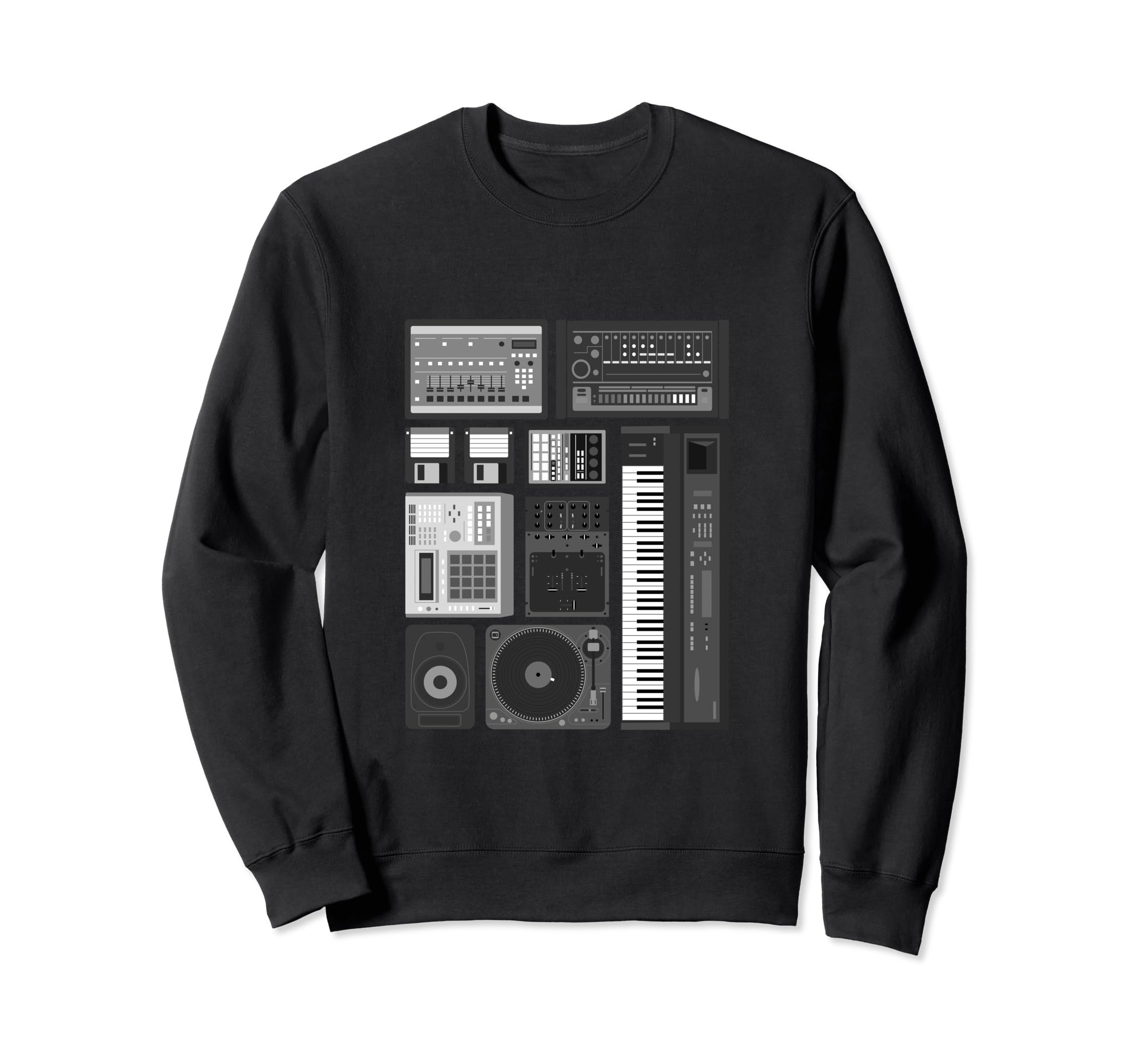 Old School Hip Hop Analog Producer Sweatshirt - Streetwear Style Men Women - T-Shirt, Sweatshirt, Hoodie