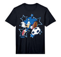 Sonic Hedgehog Stricking Soccer Ball T-Shirt - Fun Novelty Design Unisex - T-Shirt, Sweatshirt, Hoodie