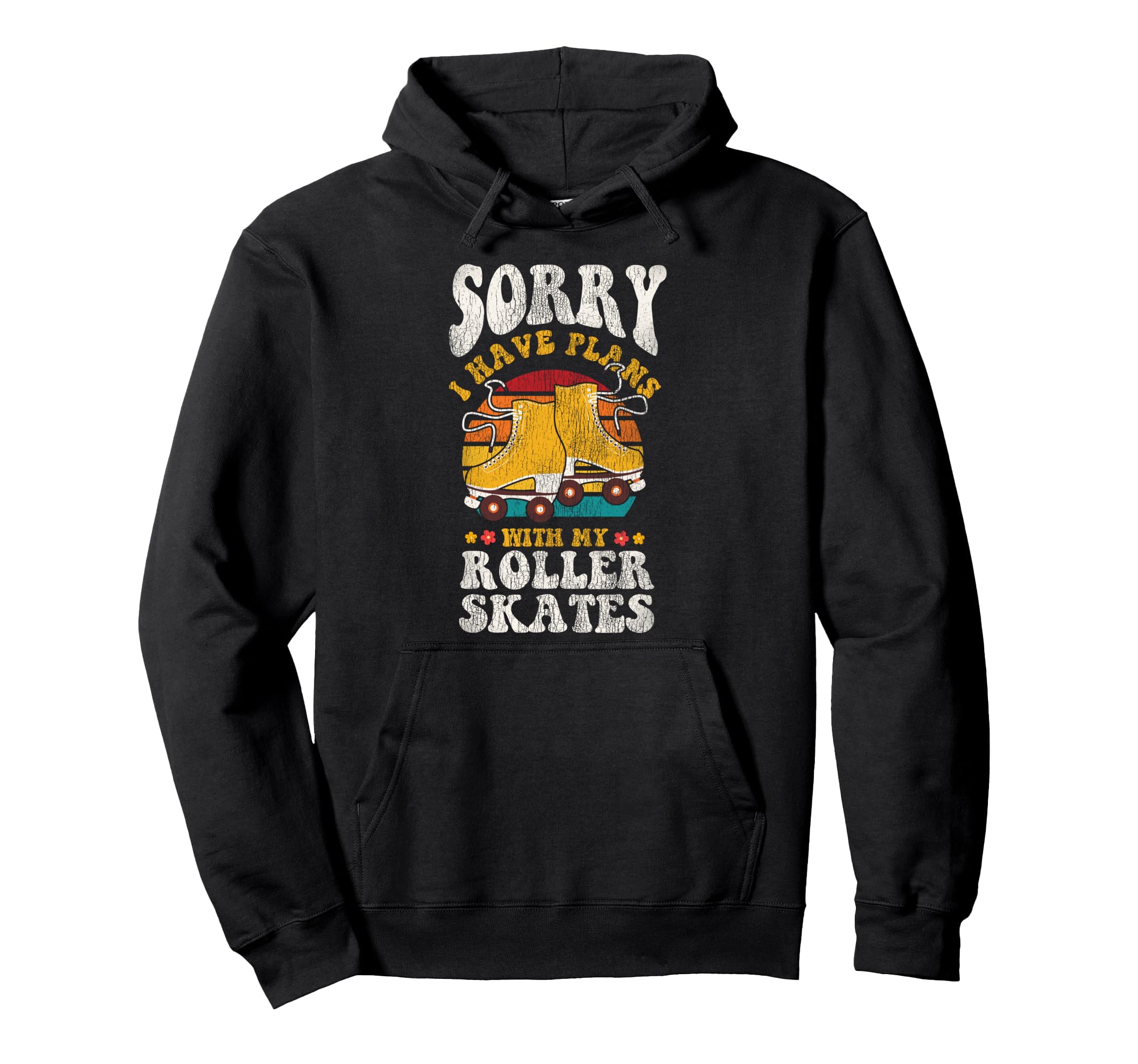 Roller Skating Skate 1970S Hoodie - Aesthetic Graphic Men Women - T-Shirt, Sweatshirt, Hoodie