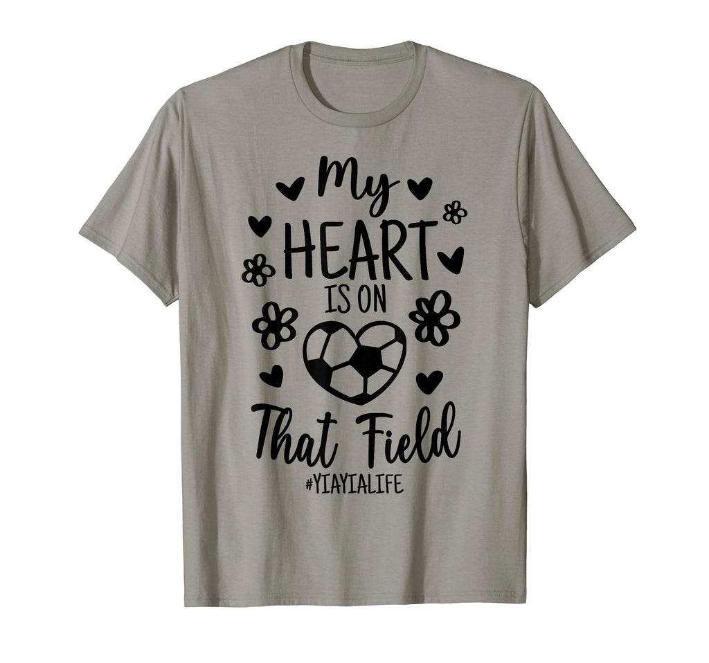 My Heart Is That Field Soccer Yia T-Shirt - Custom Art Print for Adults - T-Shirt, Sweatshirt, Hoodie
